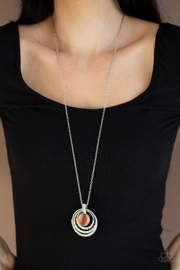 A Diamond A Day - Orange Paparazzi Necklace