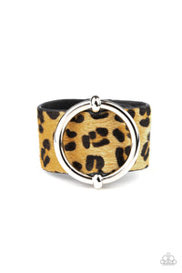 Asking FUR Trouble - Yellow Paparazzi Bracelet