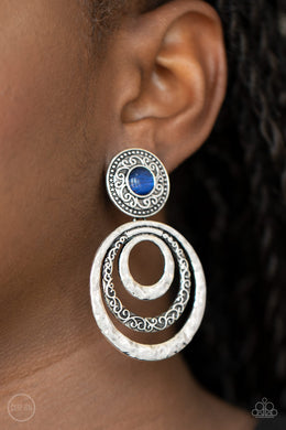 Bare Your Soul - Blue Paparazzi Clip Earrings