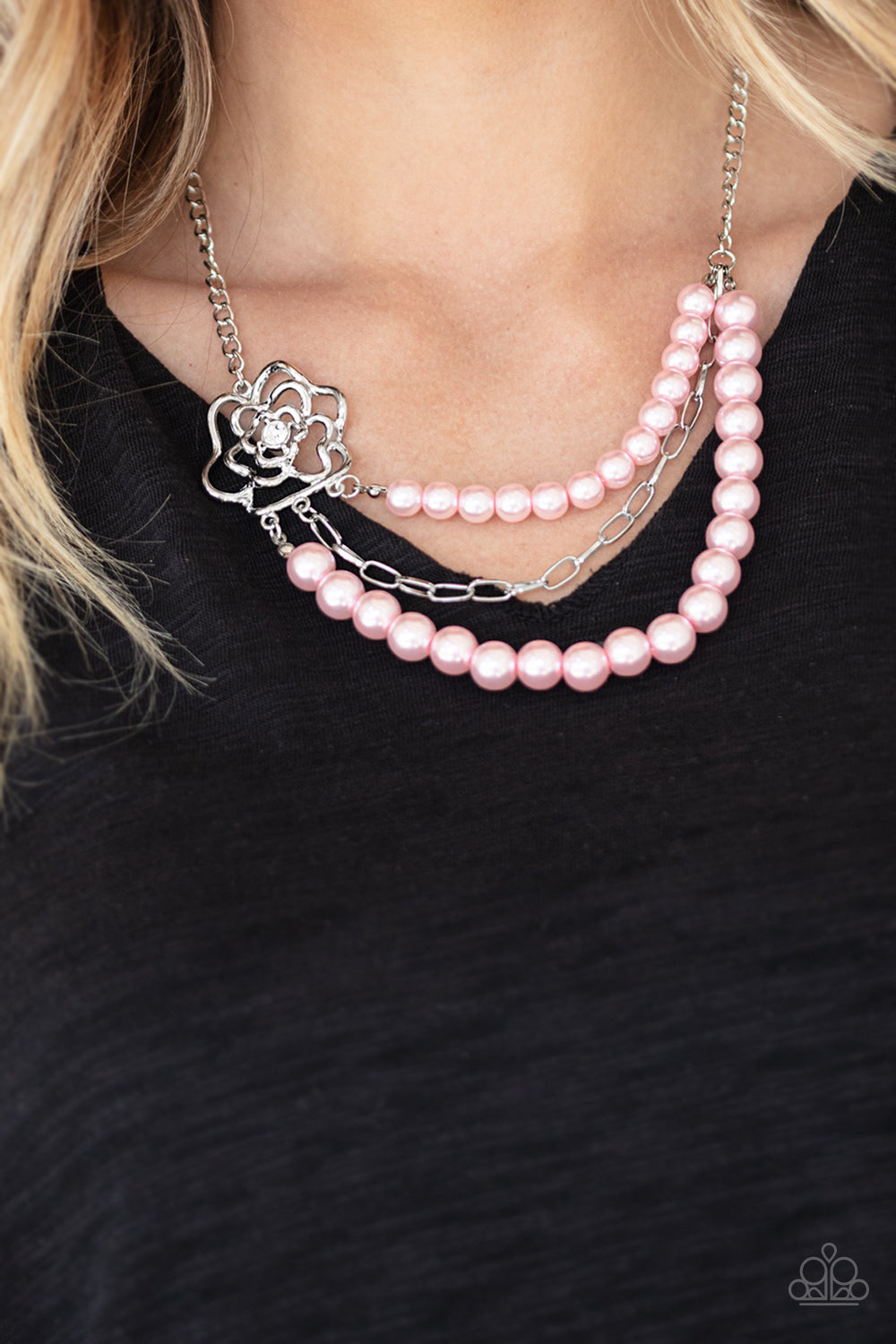 Fabulously Floral - Pink Paparazzi Necklace