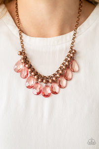 Fashionista Flair - Copper Paparazzi Necklace - Glam4love