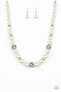 Rich Girl Refinement - White Paparazzi Necklace