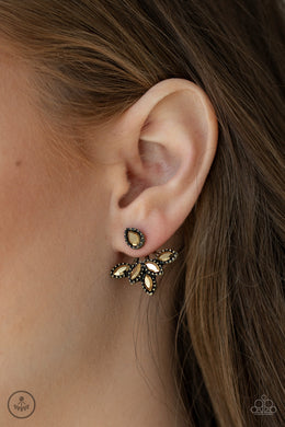 A Force To BEAM Reckoned With - Brass Paparazzi Earrings