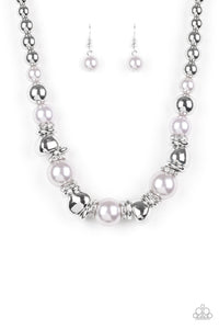 Hollywood HAUTE Spot - Silver  Paparazzi Necklace