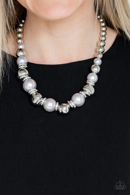 Hollywood HAUTE Spot - Silver  Paparazzi Necklace