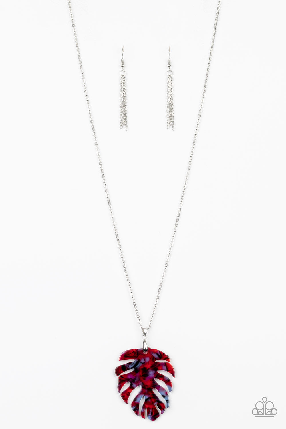 Prismatic Palms - Red Necklace Paparazzi Necklace