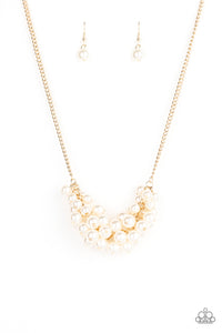 Grandiose Glimmer - Gold Paparazzi Necklace - Glam4love