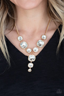 Legendary Luster - Gold Paparazzi Necklace