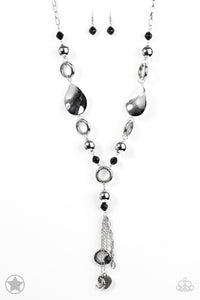Total Eclipse Of the Heart - Silver Paparazzi Necklace - Glam4love