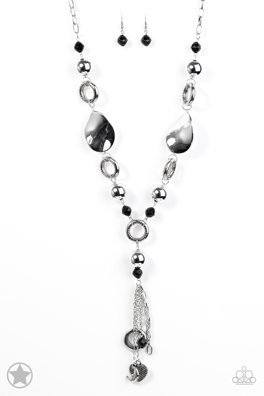 Total Eclipse Of the Heart - Silver Paparazzi Necklace - Glam4love