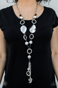 Total Eclipse Of the Heart - Silver Paparazzi Necklace - Glam4love