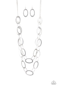 Glimmer Goals - Silver Paparazzi Necklace - Glam4love