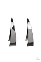 Load image into Gallery viewer, Paparazzi Earrings - Underestimated Edge - Black