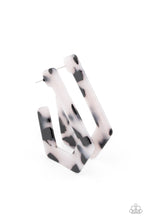 Load image into Gallery viewer, Flat Out Fearless - White Paparazzi Earring
