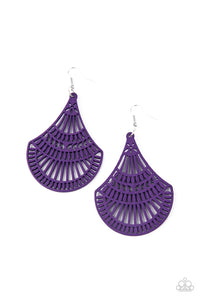 Tropical Tempest - Purple Paparazzi Earrings