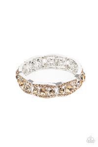 Easy On The ICE - Brown Paparazzi Bracelet