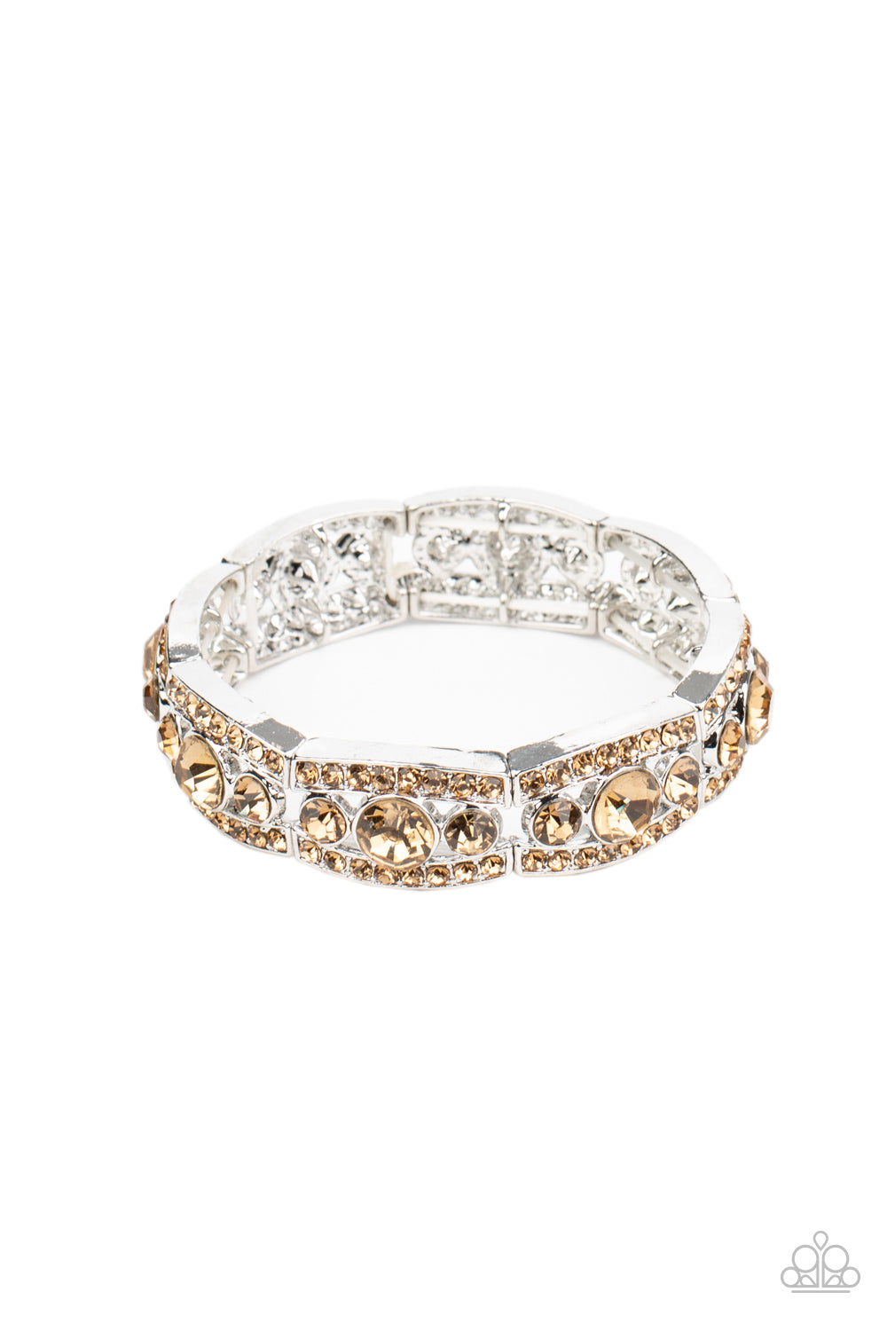 Easy On The ICE - Brown Paparazzi Bracelet