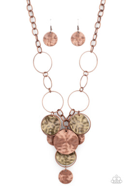 Learn the HARDWARE Way - Copper Paparazzi Necklace