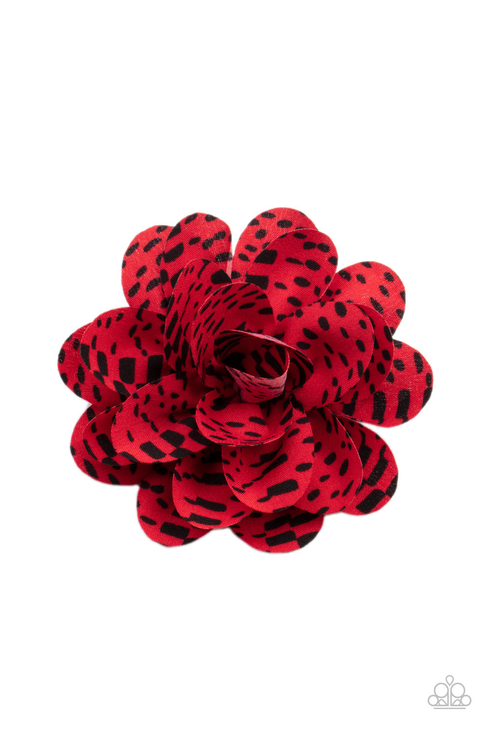 Patterned Paradise - Red Paparazzi Hair Clip