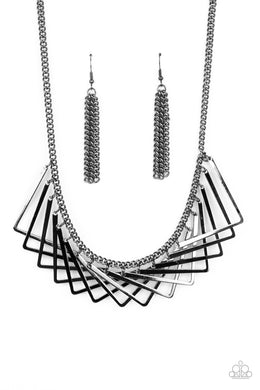 Metro Mirage - Black Paparazzi Necklace