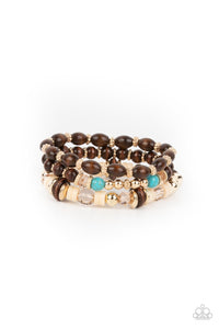 Belongs In The Wild - Gold Paparazzi Bracelets