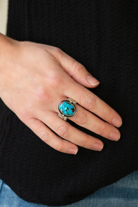 Terrifically Terrazzo - Blue Paparazzi Ring