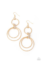 Load image into Gallery viewer, Getting Hitched - Gold Paparazzi Earrings