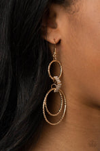 Load image into Gallery viewer, Getting Hitched - Gold Paparazzi Earrings