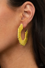 Load image into Gallery viewer, Fabulously Fiesta - Yellow Paparazzi Earrings