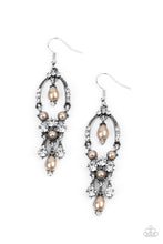 Load image into Gallery viewer, Back In The Spotlight - Brown Paparazzi Earrings