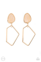 Load image into Gallery viewer, Retro Reverie - Gold clip Paparazzi Earrings