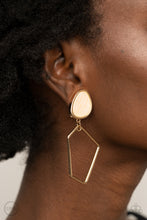 Load image into Gallery viewer, Retro Reverie - Gold clip Paparazzi Earrings