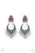 Load image into Gallery viewer, Summery Gardens - Brown Clip Paparazzi Earrings