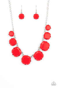 Prismatic Prima Donna - Red Paparazzi Necklace