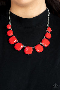 Prismatic Prima Donna - Red Paparazzi Necklace