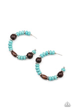 Load image into Gallery viewer, Definitely Down-To-Earth - Blue Paparazzi Earrings