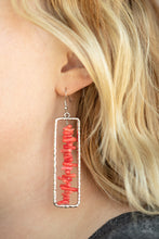 Load image into Gallery viewer, Don&#39;t QUARRY, Be Happy - Red Blue Paparazzi Earrings