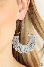 Load image into Gallery viewer, Threadbare Beauty - Silver Paparazzi Earrings