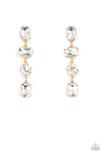 Load image into Gallery viewer, Cosmic Heiress - Gold Paparazzi Earrings
