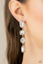 Load image into Gallery viewer, Cosmic Heiress - Gold Paparazzi Earrings