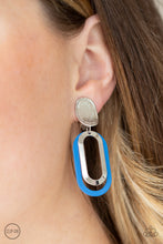 Load image into Gallery viewer, Melrose Mystery - Blue Paparazzi Earrings