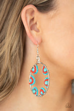 Load image into Gallery viewer, Off The Rim - Blue Paparazzi Earrings