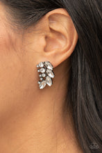 Load image into Gallery viewer, Flawless Fronds - White Paparazzi Earrings