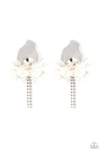 Load image into Gallery viewer, Harmonically Holographic - White Paparazzi Earrings