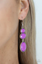 Load image into Gallery viewer, Tiers Of Tranquility - Purple Paparazzi Earrings