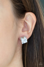 Load image into Gallery viewer, Times Square Timeless - White Paparazzi Earrings