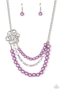 Fabulously Floral - Purple Paparazzi Necklace
