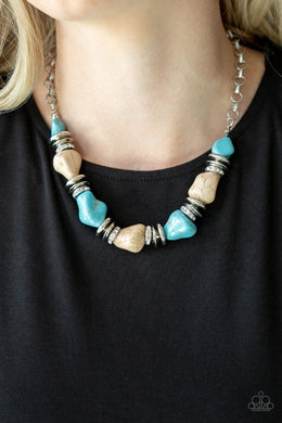 Stunningly Stone Age - Multi Paparazzi Necklace