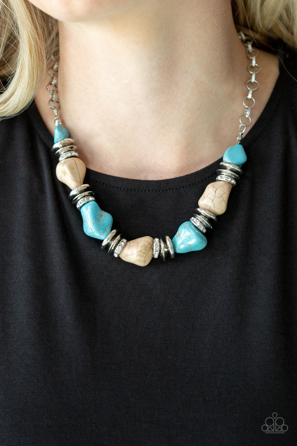 Stunningly Stone Age - Multi Paparazzi Necklace