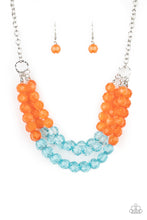 Load image into Gallery viewer, Summer Ice - Orange Paparazzi Necklace